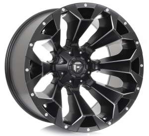 D546-ASSAULT - MATTE BLACK MILLED 22x12 5X139.7/150