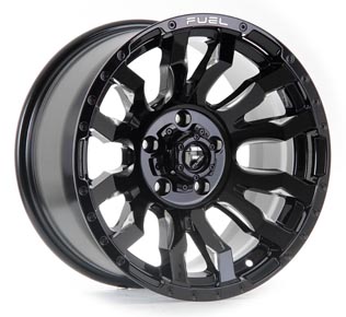 D673-BLITZ - GLOSS BLACK MILLED 16x8.0 5X139.7 | 6X139.7
