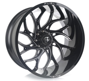 D741-RUNNER - GLOSSY BLACK MILLED 24x14 6X139.7 | 8X165.1