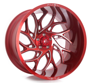D742-RUNNER - CANDY RED MILLED 24x14 5X127 | 5X139.7 | 6X135 | 6X139.7