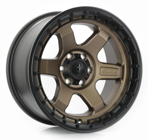 Rin D751-BLOCK - BRONZE CENTER WITH BLACK LIP 6X114.3 17x9.0 R1730291 con barrenación 6-114.3