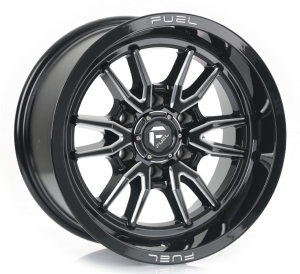 D761-CLASH - GLOSS BLACK MILLED 6X139.7 17x9.0 R1730135