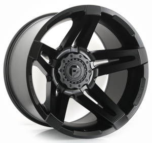 D763-SFJ - MATTE BLACK 22x14 6X135/139.7