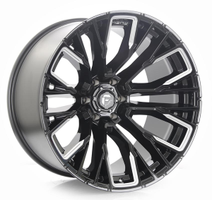 D849-REBAR - GLOSS BLACK/MILLED 22x12 5X139.7 | 6X139.7