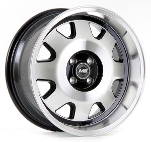 E-064 - BLACK MACHINE FACE AND LIP 4X100 17x8.0 R1723148