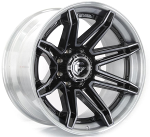 FC401 BRAWL - GLOSS BLACK BRUSHED DARK TINT 22x12 8X165.1 | 8X170 | 8X180