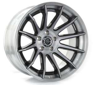 FC403 BURN - GLOSS BLACK BRUSHED DARK TINT 20x10 5X127
