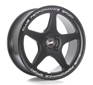 H518A - MATT BLACK/ MILLING WORDS 17x7.5 4X100