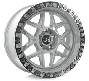 KELSO - BATTLESHIP GRAY W/BLK LIP EDGE & BLK BOLTS 20x9.0 5X139.7
