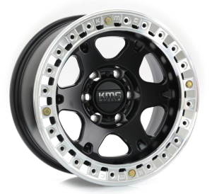 KM238 VI BL - SATIN BLACK W/ MACHINED RING 6X139.7 17x9.0 R1738243