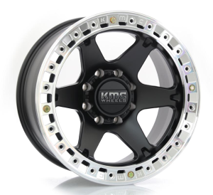 KM238 VI BL - SATIN BLACK W/ MACHINED RING 8X165.1 20x10 R2038040