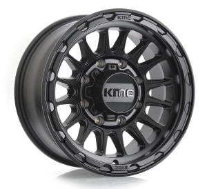 KM542-IMPACT - SATIN BLACK 8X180 17x8.5 R1738226