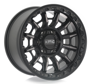 KM547 - SATIN BLACK W/ GRAY TINT 16x8.0 6X139.7