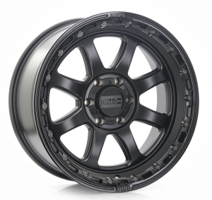 KM548-CHASE - SATIN BLACK WITH GLOSS BLACK LIP 20x9.0 6X139.7
