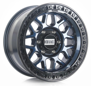 KM549-GRS - MIDNIGHT BLUE W/ GLOSS BLACK LIP 17x8.5 6X139.7