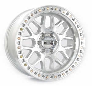 KM549 GRS - GLOSS SILVER W/ MACHINED FACE 20x9.0 6X135