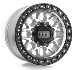 KM549 GRS - MACHINED W/ SATIN BLACK LIP 8X180 17x9.0 R1738224