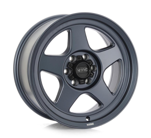 KM728-LOBO - METALLIC BLUE 17x8.5 6X120