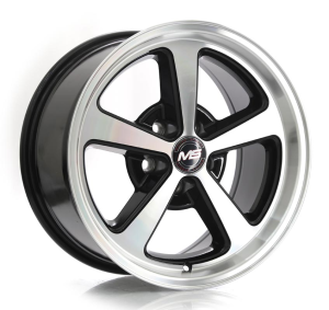 L1890 - BLACK MACHINE FACE AND LIP 5X114.3 17x9.0 R1725058