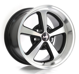 L1890 - BLACK MACHINE FACE AND LIP 5X114.3 17x10.5 R1725059