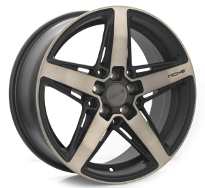 M271-TERAMO - MATTE BLACK W DOUBLE DARK TINT 18x8.0 5X108