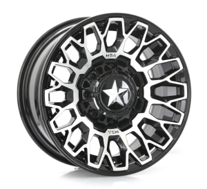 MA050 CLUBBER - GLOSS BLACK W/ MACHINED FACE 15x7.0 5X114.3