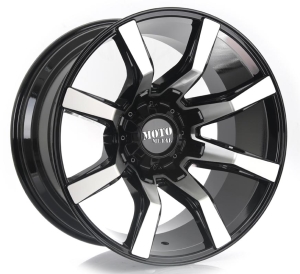 MO804 - GLOSS BLACK MACHINED 22x12 5X127/139.7 | 8X170