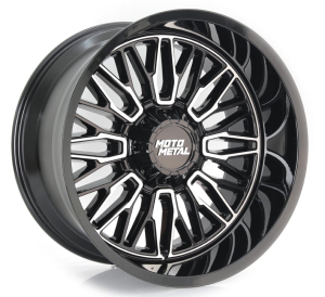 MO809-STINGER - GLOSS BLACK MACHINED 22x12 BLANK