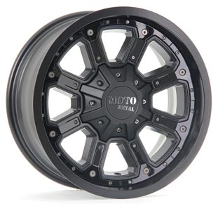 MO984 - MATTE BLACK W/ GLOSS BLACK INSERTS 18x9.0 6X120/139.7