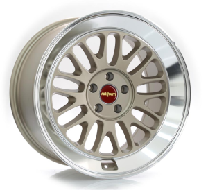 Rin RC214 SCP - MATTE GOLD W/ DIAMOND CUT LIP 5X112 19x10.5 R1934293 con barrenación 5-112