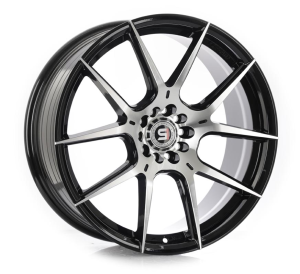 SP-71 - GLOSS BLACK & MACHINED 20x8.5 5X112/114.3