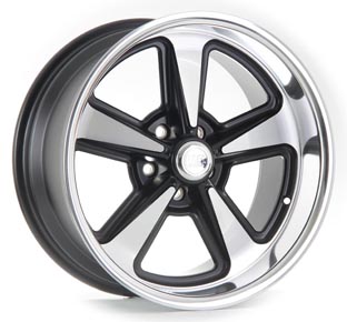 U109-BANDIT - MATTE BLACK MACHINED DIAMOND CUT LIP 18x8.0 5X114.3