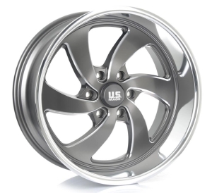 U133-DESPERADO - ANTHRACITE MILLED DIAMOND CUT LIP 20x9.5 5X120.7 | 6X139.7