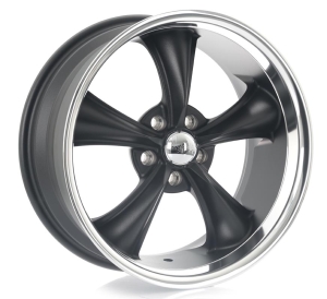 VN338-BOSS-TT - TEXTURED BLACK W/DIAMOND CUT LIP 18x8.0 5X114.3