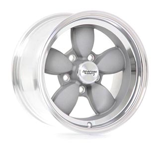VN504 - MAG GRAY CENTER W/MIRROR LIP 17x8.0 5X120.65