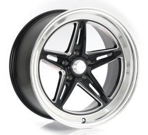 VN514 - GLOSS BLACK W/ DIAMOND CUT LIP 20x10 5X127