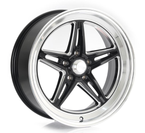 VN514 - GLOSS BLACK W/ DIAMOND CUT LIP 20x8.5 5X127