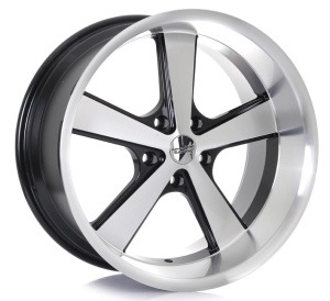 VN701-NOVA - GLOSS BLACK MACHINED 20x10 5X127