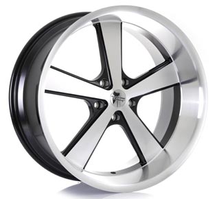 VN701-NOVA - GLOSS BLACK MACHINED 22x9.0 5X127