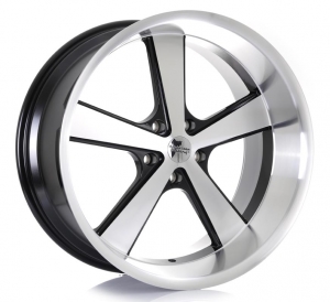VN701-NOVA - GLOSS BLACK MACHINED 22x11 5X127