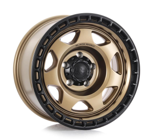 VOYAGER - MATTE BRONZE W/MATTE BLACK LIP 17x8.5 5X127