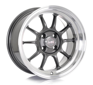 WT543 - GUN METAL MACHINE LIP 4X100 15x8.0 R1525259