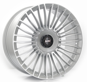 X042 - SILVER MACHINE FACE 20x8.5 5X112/114.3