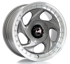X115 - GUN METAL+MACHINE LIP 4X100/114.3 15x8.0 R1525187