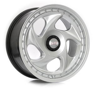 X115 - HYPER SILVER +BLACK CAP 4X100/114.3 17x8.0 R1725018