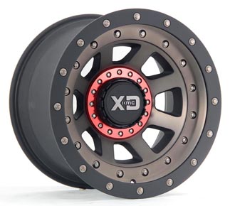 XD137 - SATIN BLACK W DARK TINTED CLEAR COAT 20x12 8X170