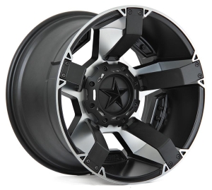 XD811-RS2 - MACHINED FACE W/ S-BLK WINDOWS 20x12 5X127/139.7