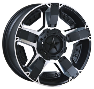 XD811-RS2 - MATTE BLACK MACH W/ ACCENTS 20x9.0 5X139.7/150