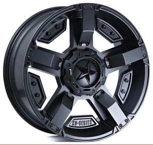 XD811-RS2 - SATIN BLACK W ACCENTS 20x9.0 6X120/139.7