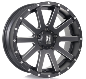 XD818-HEIST - SATIN BLACK MILLED 18x8.0 5X127